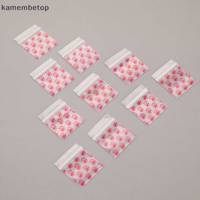 Set 100 Túi Zip Nhựa Mini Đựng Thuốc Tiện Dụng