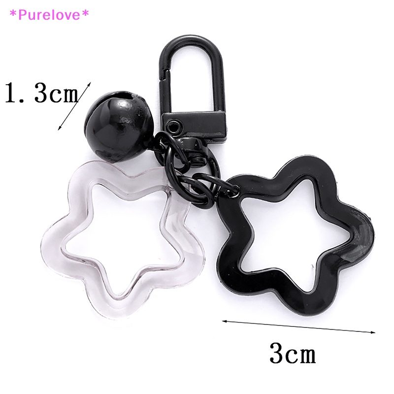 Móc Chìa Khóa Hình Ngôi Sao Năm Cánh Màu Kẹo Ngọt Thanh Lịch Dành Cho Nữ Mới