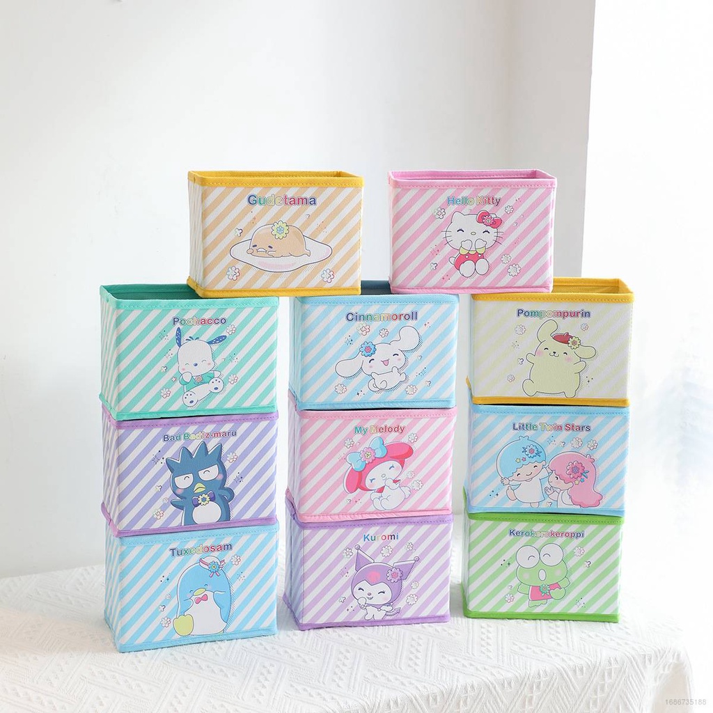 Yyds Hộp Đựng Mỹ Phẩm / Đồ Vệ Sinh Để Bàn Cỡ Lớn Hình Sanrio Hello Kitty Có Thể Gấp Gọn Chống Thấm Nước