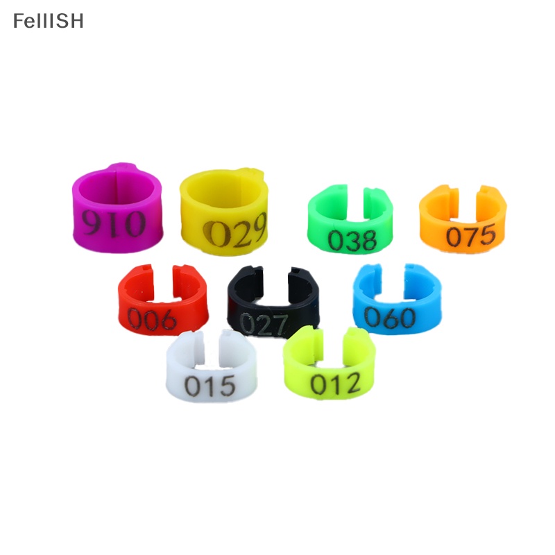 Set 100 Vòng Nhựa Gắn Chân Chim Bồ Câu Điều Chỉnh Được Kỹ Thuật Số Tiện Lợi 439br