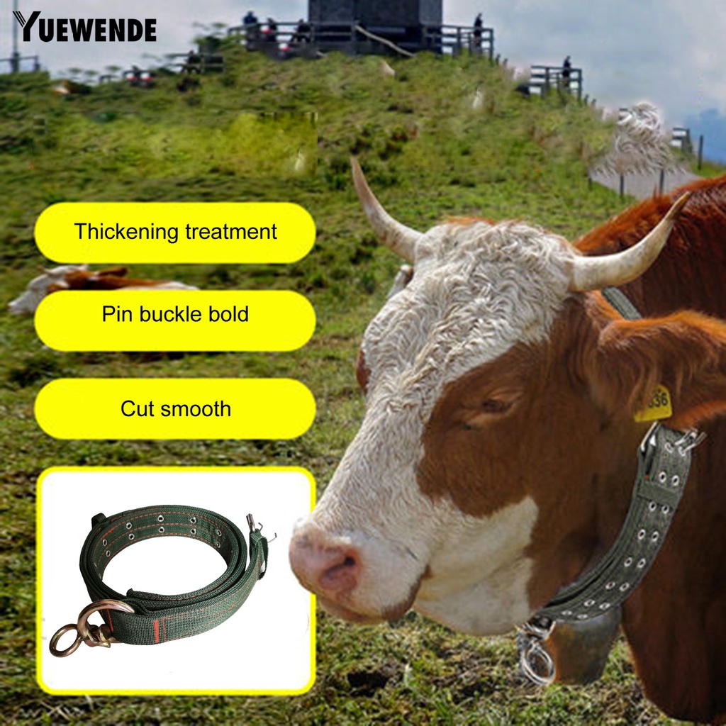 Yq.e Vòng Cổ Gia Súc Dày Bản Rộng Có Khóa Điều Chỉnh Được Bằng Nylon Cho Chó Lớn