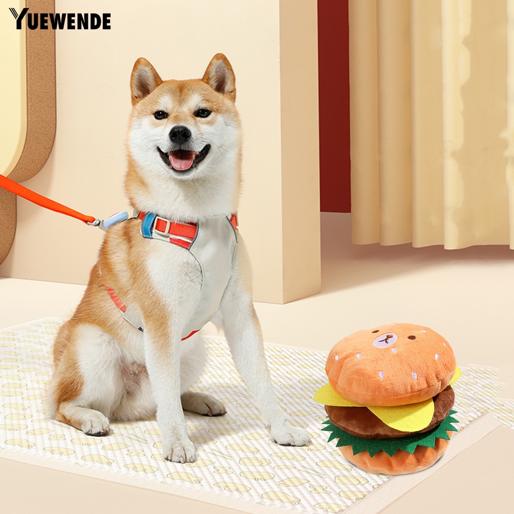 Đồ Chơi Nhai Hình Hamburger Phát Ra Âm Thanh Vui Nhộn Cho Thú Cưng