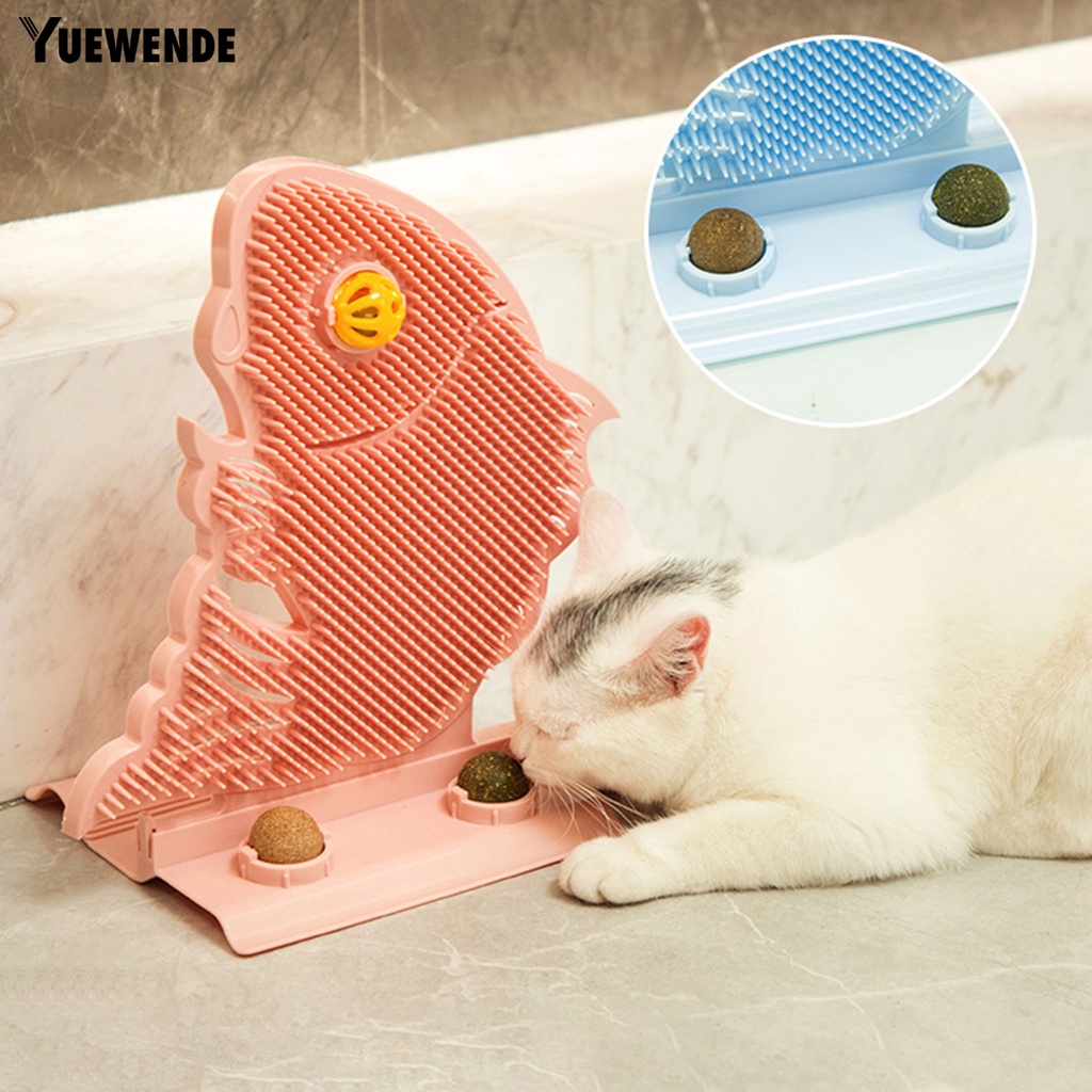 Yq.e 1 Bộ Đồ Chơi Cào Móng Bằng Nhựa Nhám Kích Thước Nhỏ Gọn Chống Mài Mòn Thiết Kế Hình Dạng Chuông Có Thể Tháo Rời Kèm Bóng Cà