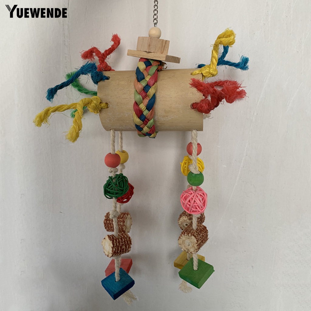 Đồ Chơi Kính Vạn Hoa Bằng Tre Chống Trầy Xước Vui Nhộn Cho Vẹt