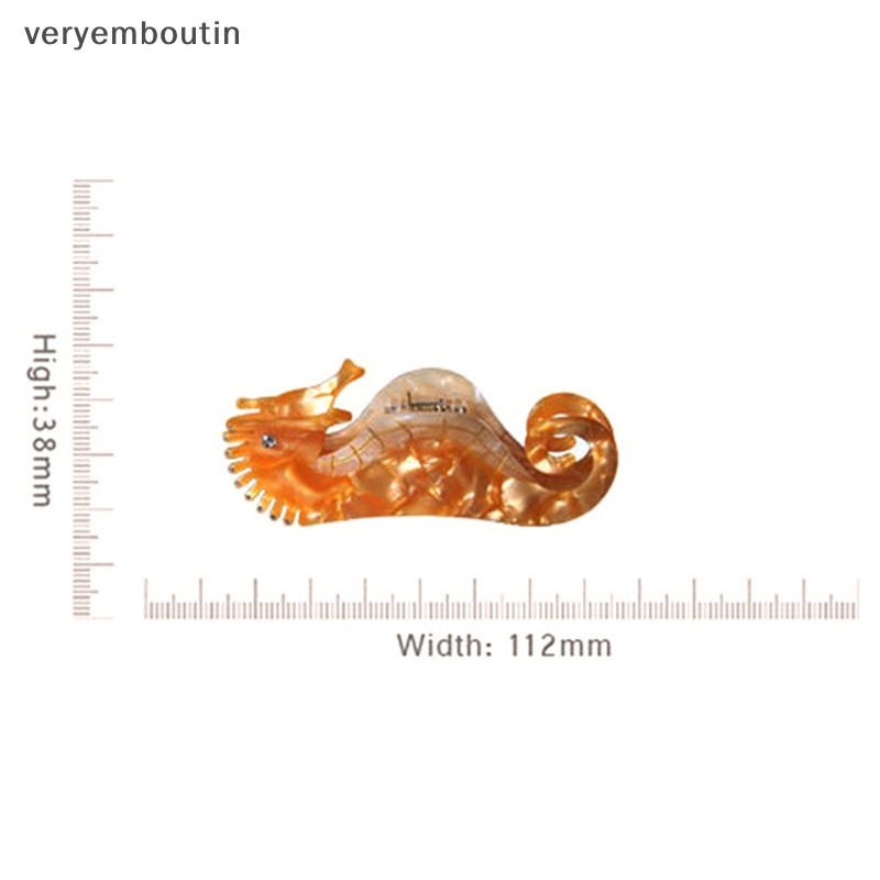 Kẹp Tóc Càng Cua Lớn Màu Cá Ngựa Phổ Biến Cho Nữ n