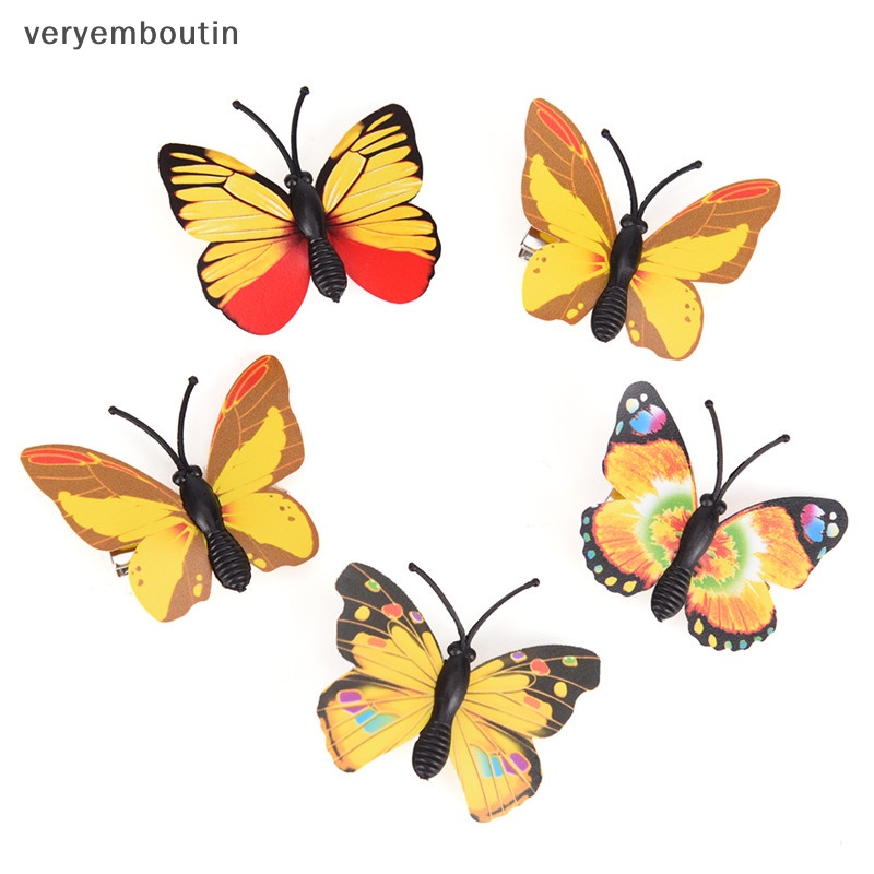 Set 5 Kẹp Tóc Hình Bướm Xinh Xắn Cho Cô Dâu