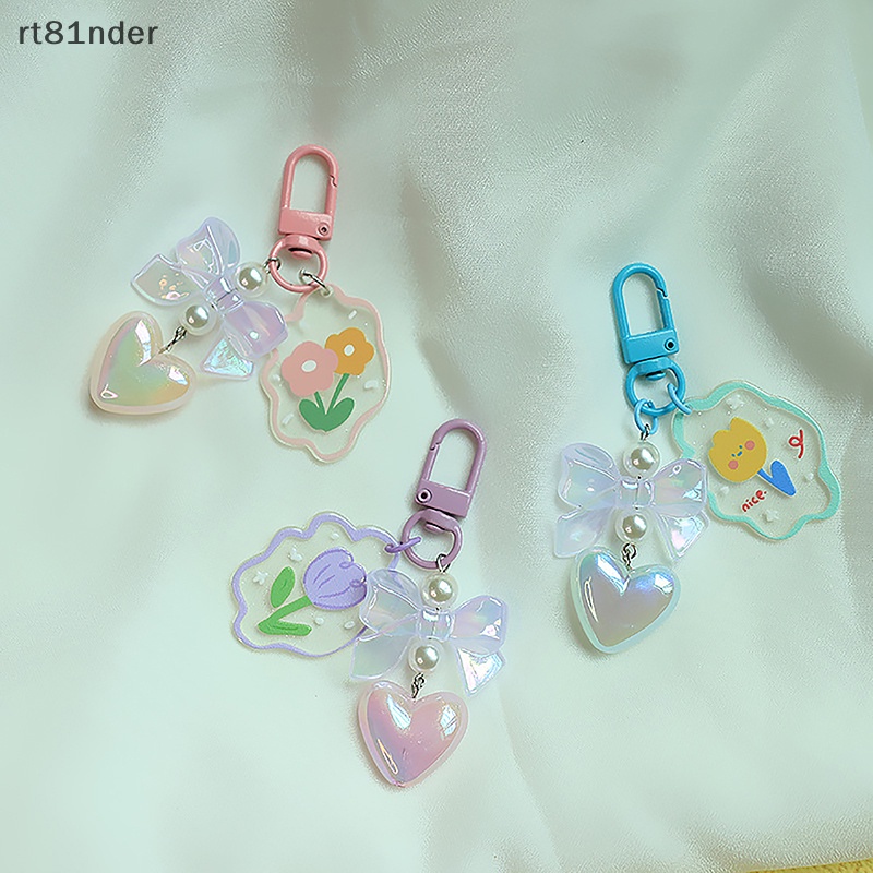 Rt Móc Khóa Hình Tai Nghe Trong Suốt Hình Hoa Tulip Thời Thượng Cho Nữ