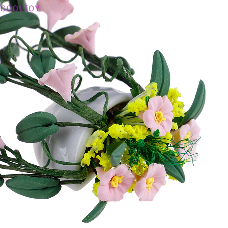 1 Chậu Hoa Mini Trang Trí Nhà Búp Bê Tỉ Lệ 1: 12