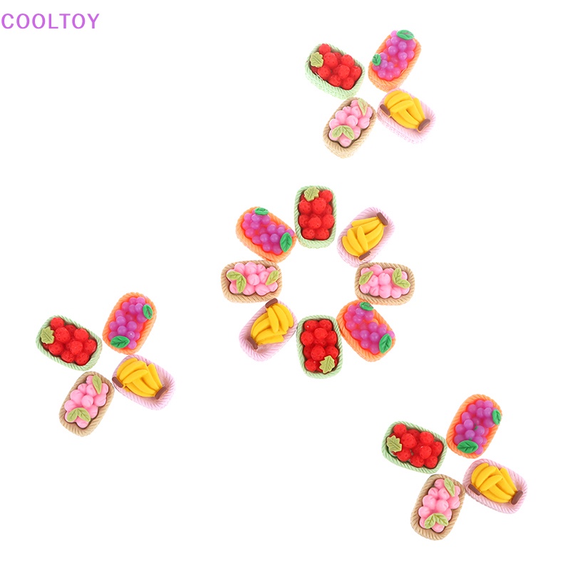 Set 5 Khay Đựng Trái Cây 1: 12 Mini Trang Trí Nhà Búp Bê
