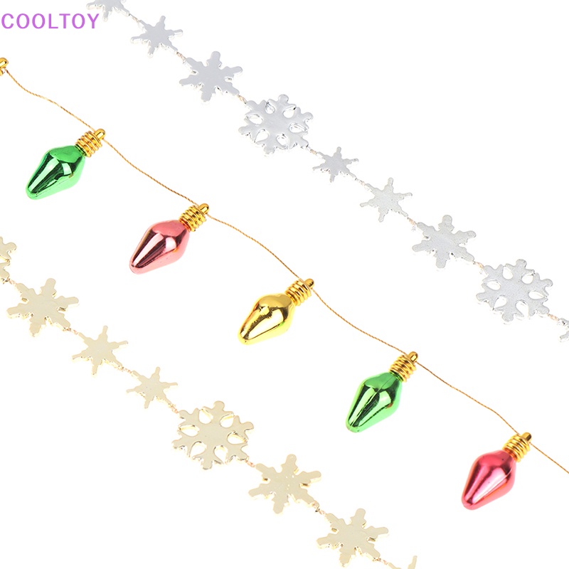 Cooltoy Dây Đèn Led Hình Bông Tuyết Mini 1M Trang Trí Giáng Sinh