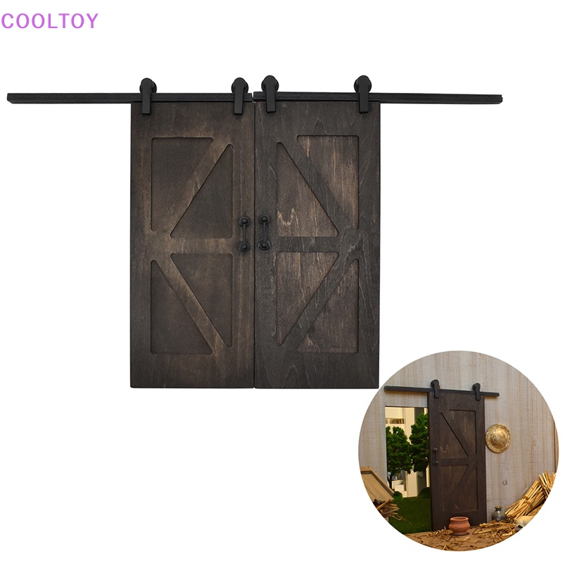 Cooltoy 1 Bộ Mô Hình Cửa Trượt Mini 1: 12 Trang Trí Nhà Búp Bê DIY