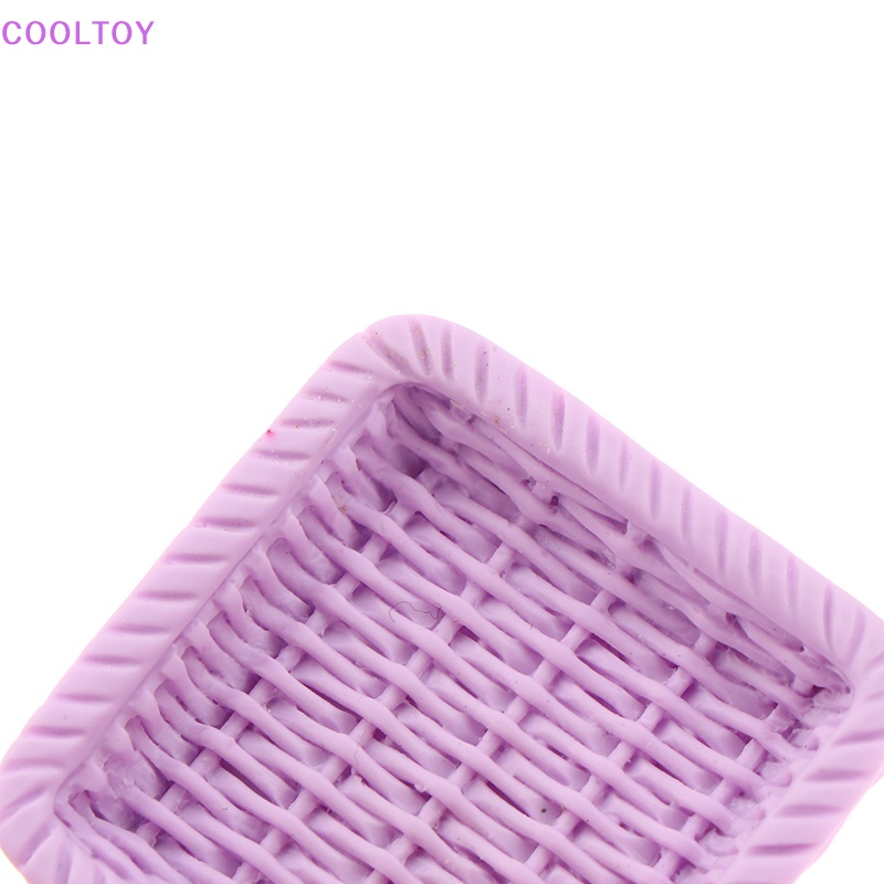 Set 5 Khay Bện Mây Mini 1 / 12 Trang Trí Nhà Búp Bê DIY