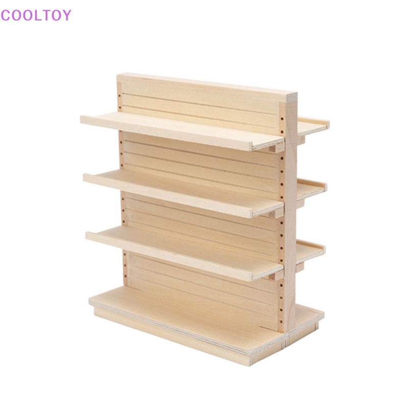 Cooltoy Kệ Gỗ Hai Mặt Mini Tỉ Lệ 1: 12 Trang Trí Nhà Búp Bê