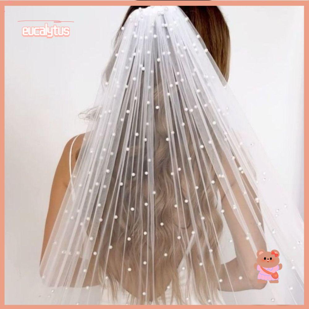 Eutus Chiều Dài Mạng Che Mặt Cô Dâu. Phụ Kiện Trang Trí Đám Cưới Xinh Xắn Chất Lượng