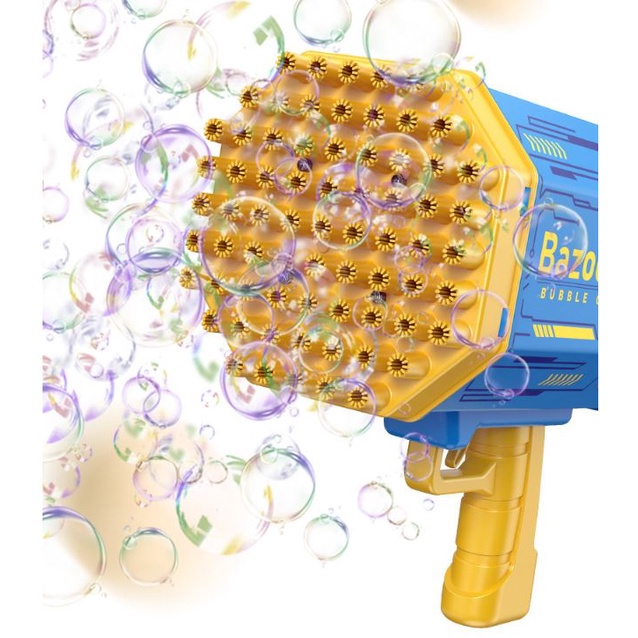 ✨ FREESHIP ✨ Súng Bắn Bong Bóng Xà Phòng 69 Nòng Tặng 2 lọ Nước Xà Phòng dùng pin - Súng Đồ Chơi xà phòng