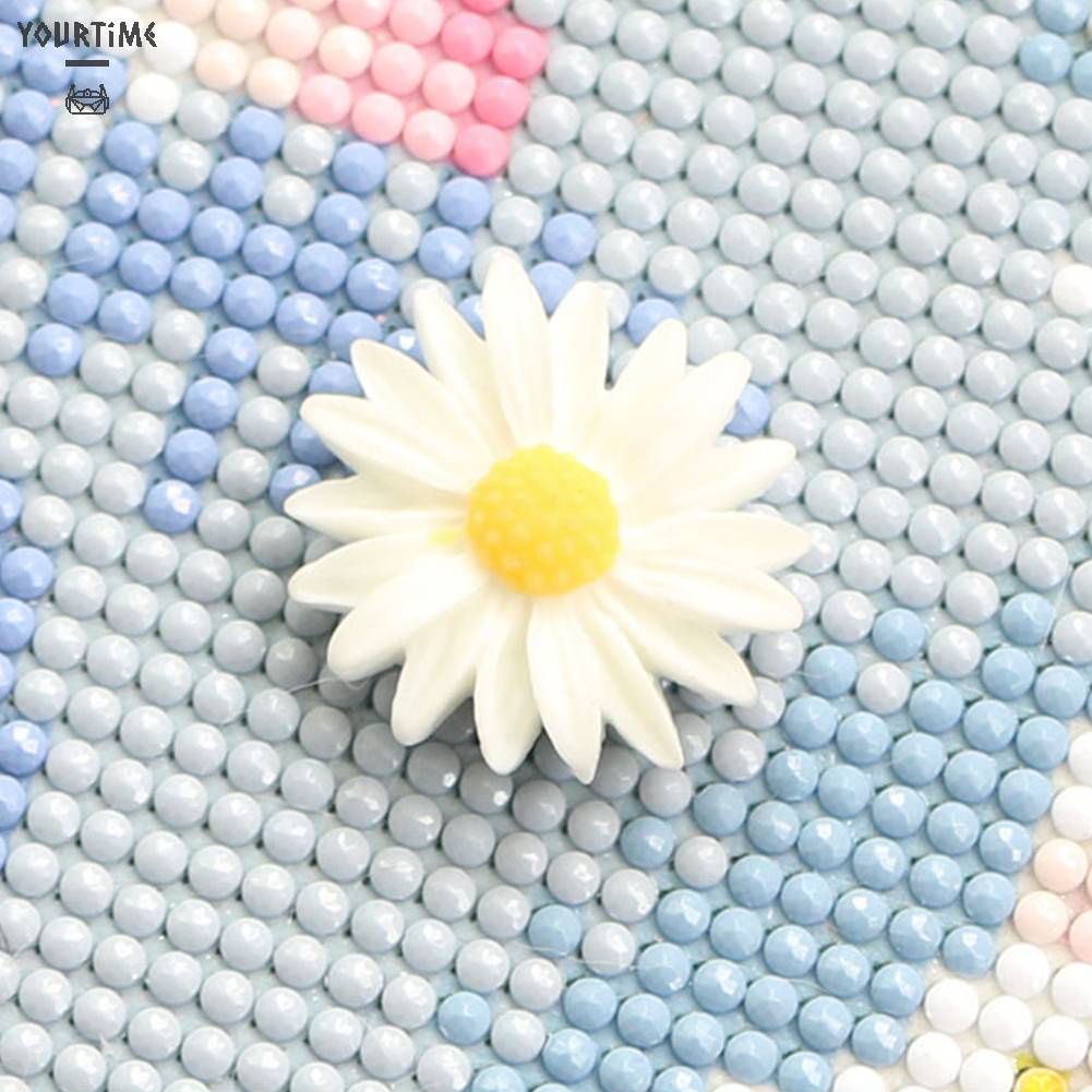 Vỏ Tranh Đính Đá 5D Tự Làm Có Nam Châm Hình Hoa Trang Trí Nhà Cửa