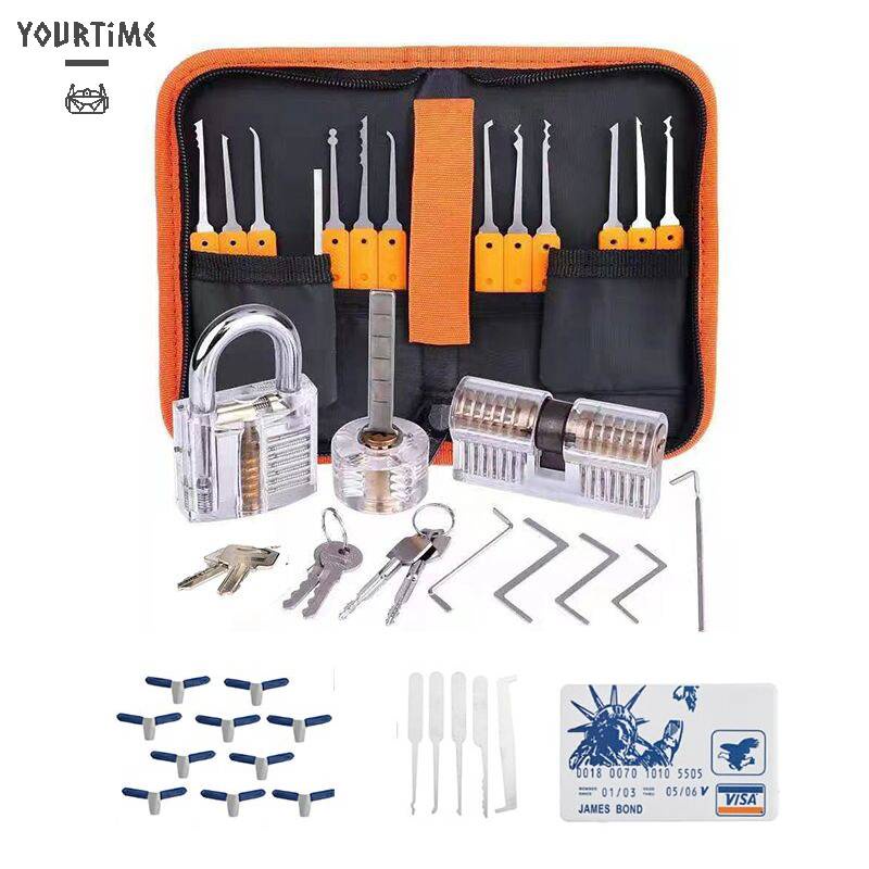 Bộ 42 Chìa Khóa Gãy Tự Động Với 3 Khóa Trong Suốt Nhỏ Gọn Dành Cho Người Mới Bắt Đầu