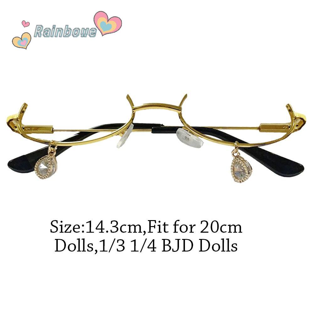 Mắt Kính Gọng Trái Tim Mini Màu Cầu Vồng Dễ Thương