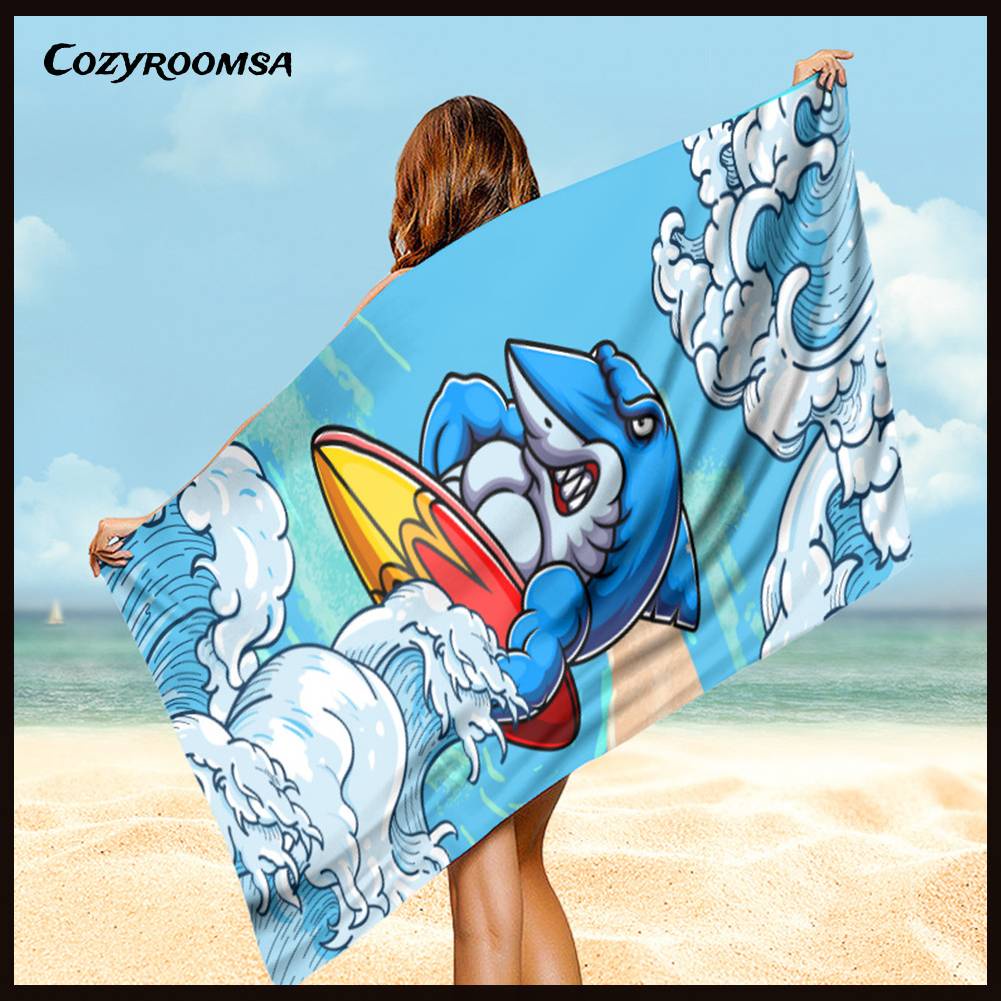 Thảm Tập Yoga / Đi Bơi Nhanh Khô In Họa Tiết Xinh Xắn