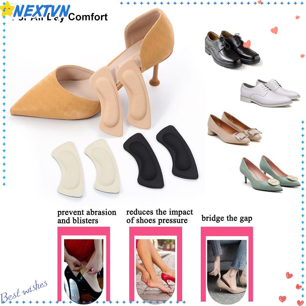 Set 2 Cặp Đệm Lót Gót Giày Tự Dính Chống Trượt Giảm Đau Hiệu Quả