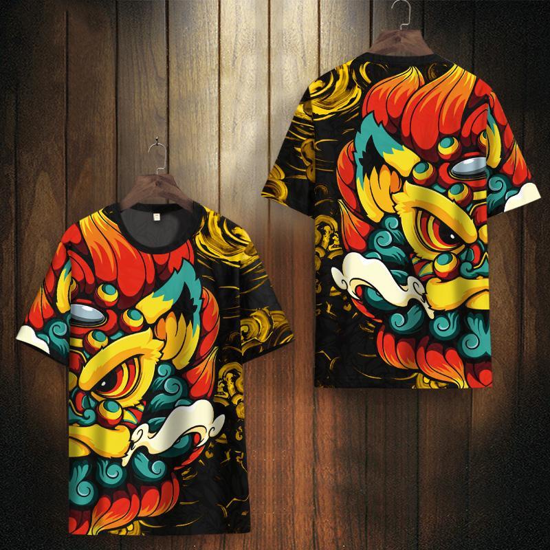 Áo Thun Tay Ngắn Phong Cách Trung Hoa Thời Trang Mùa Hè 2023 Mới Cho Nam