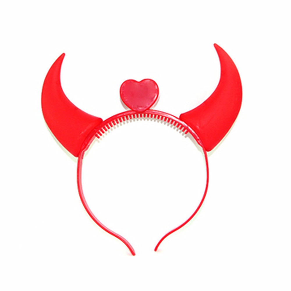 Cài Tóc Hình Sừng Quỷ Có Đèn LED Độc Đáo