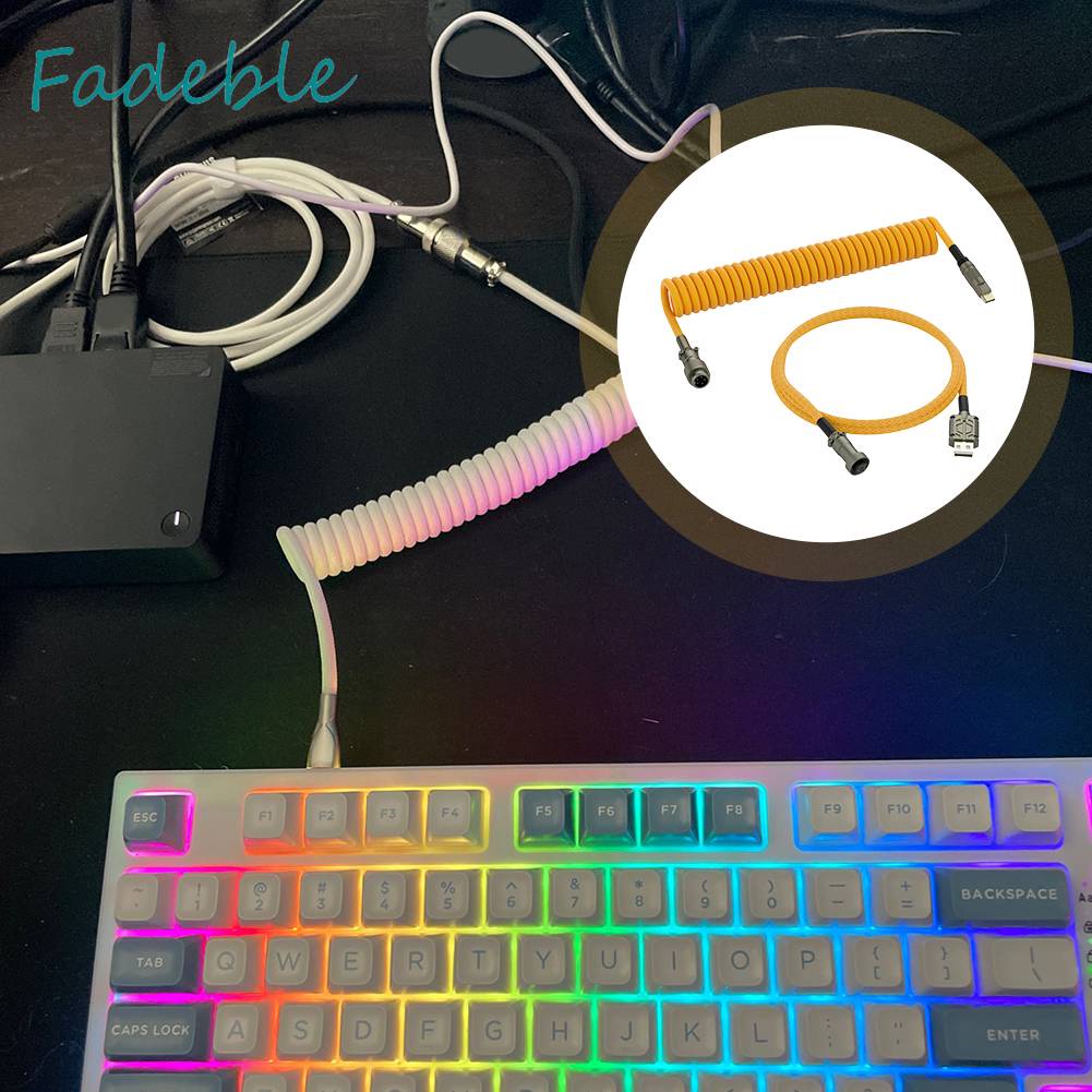 Dây Lò Xo Nối Dài 1.5m Chuyển Đổi Type C Sang USB