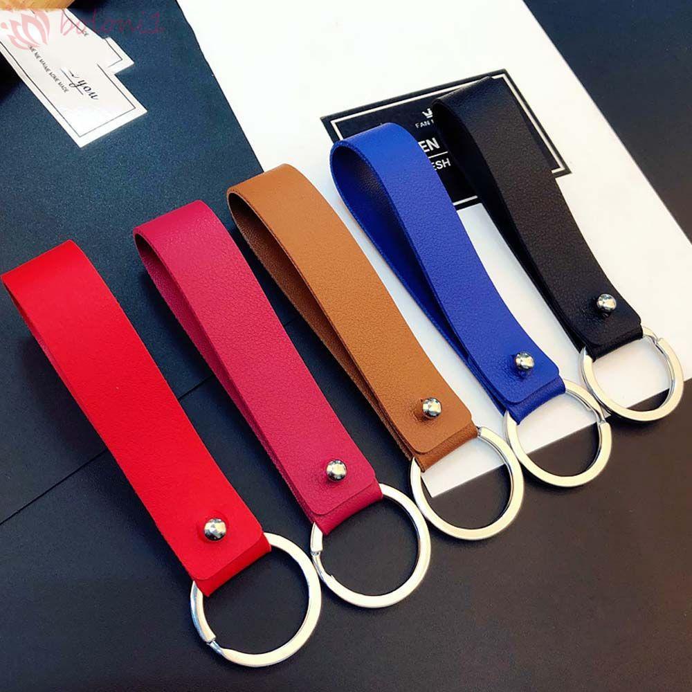 Móc Chìa Khóa Xe Hơi Bằng Da PU Nhiều Màu Tùy Chọn