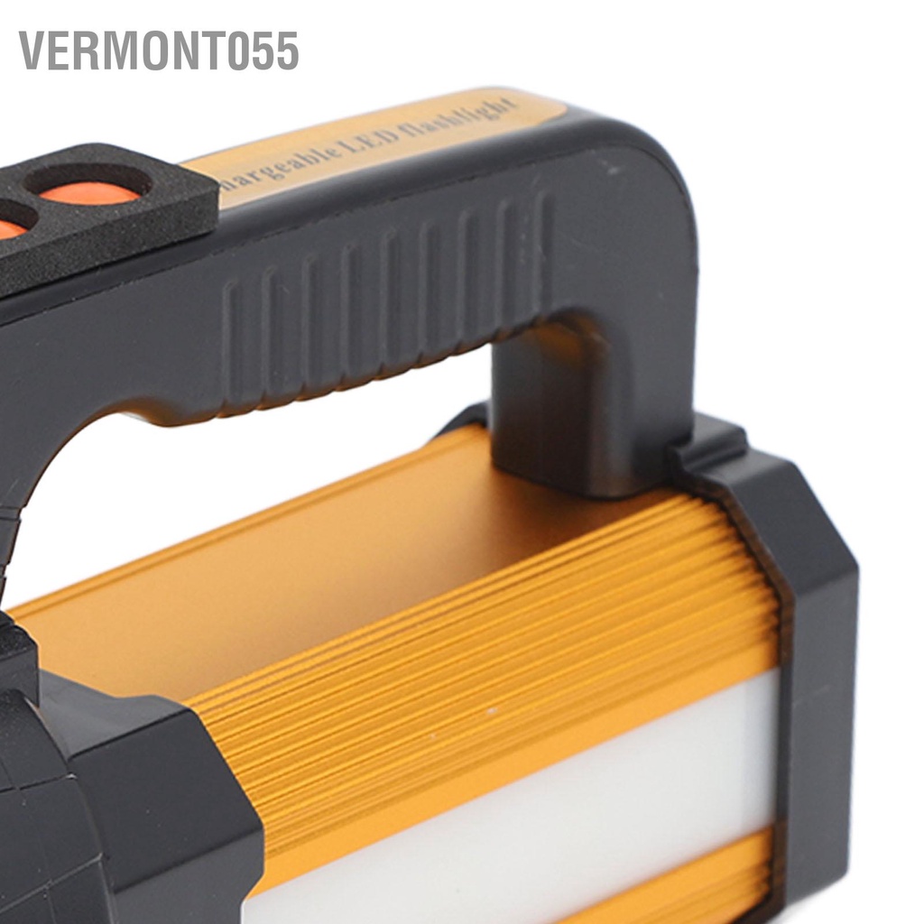 Vermont055 Đèn Trợ Sáng Cầm Tay Tầm Xa Siêu Sạc Câu Cá Ngoài Trời Pin Di Động Mỹ 100V‑240V