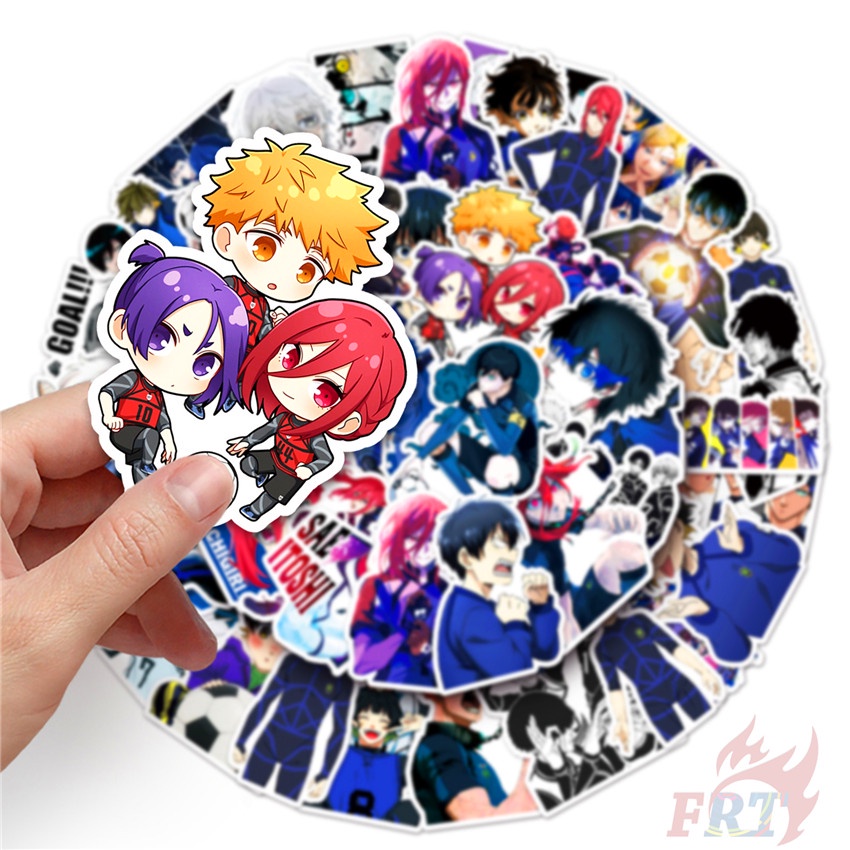 ❉ Set 03 Miếng Dán Màu Xanh Dương Trang Trí Ổ Khóa Series 03 ❉ Bộ 50 Sticker Chống Thấm Nước Họa Tiết Doodle Hợp Thời Trang