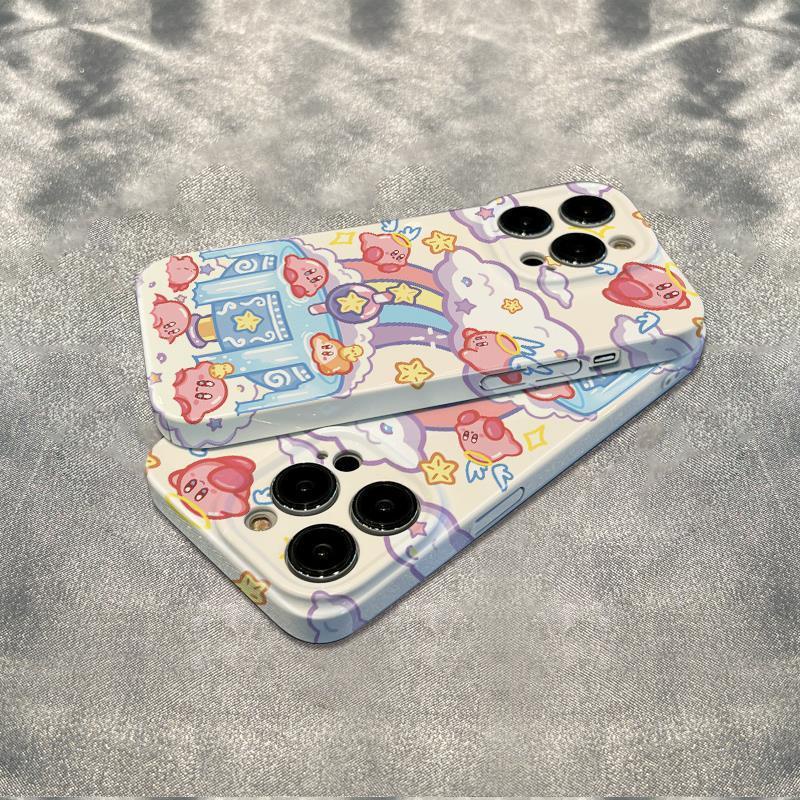 Ốp Điện Thoại Mềm Chống Sốc Màu Cầu Vồng Cho Iphone 1211 1378 14pro 6In UEVV