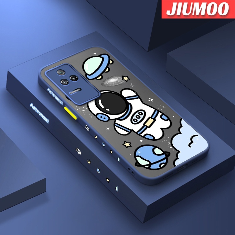 Ốp Điện Thoại Silicon Chống Sốc Cạnh Vuông Họa Tiết Phi Hành Gia Cho Xiaomi Poco F4 Redmi K50 Pro K40s
