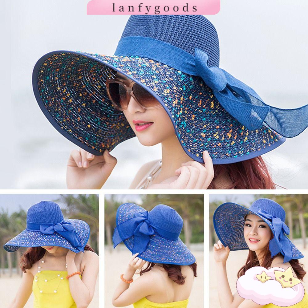 Mũ Panama Che Nắng Chống Tia UV Có Thể Gấp Gọn Tiện Dụng Mang Theo Du Lịch Cho Nữ