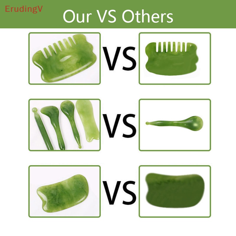 Lược Gua Sha Mát Xa Làm Đẹp Cơ Thể Bằng Nhựa Resin