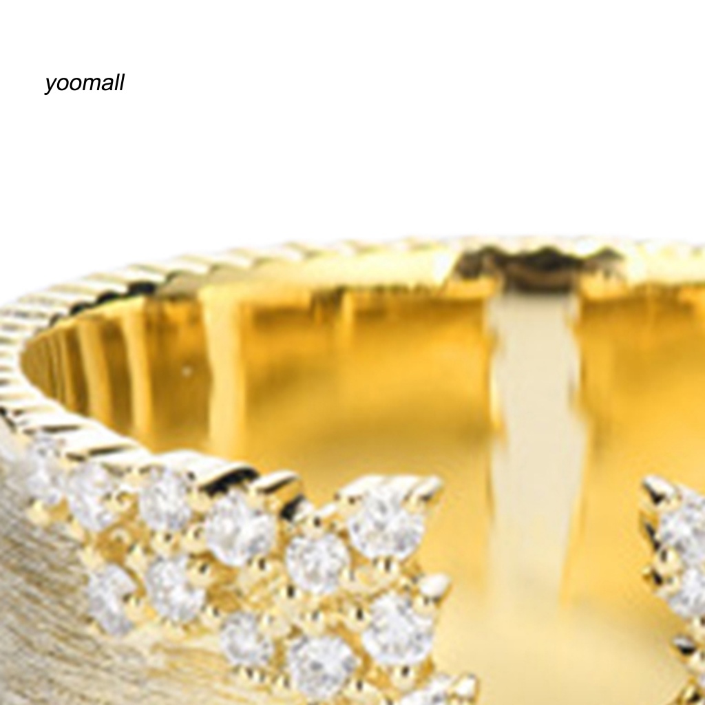 Nhẫn Hở Bằng Đồng Bóng Tùy Chỉnh Thời Trang Cho Bạn Gái