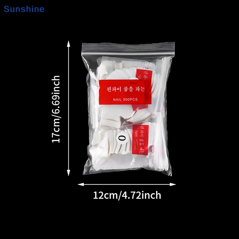 Set 500 Móng Tay Giả Múa Ba Lê / Phẳng / Phấn Mắt / Hạt Nhân Tạo / Móng Tay Giả