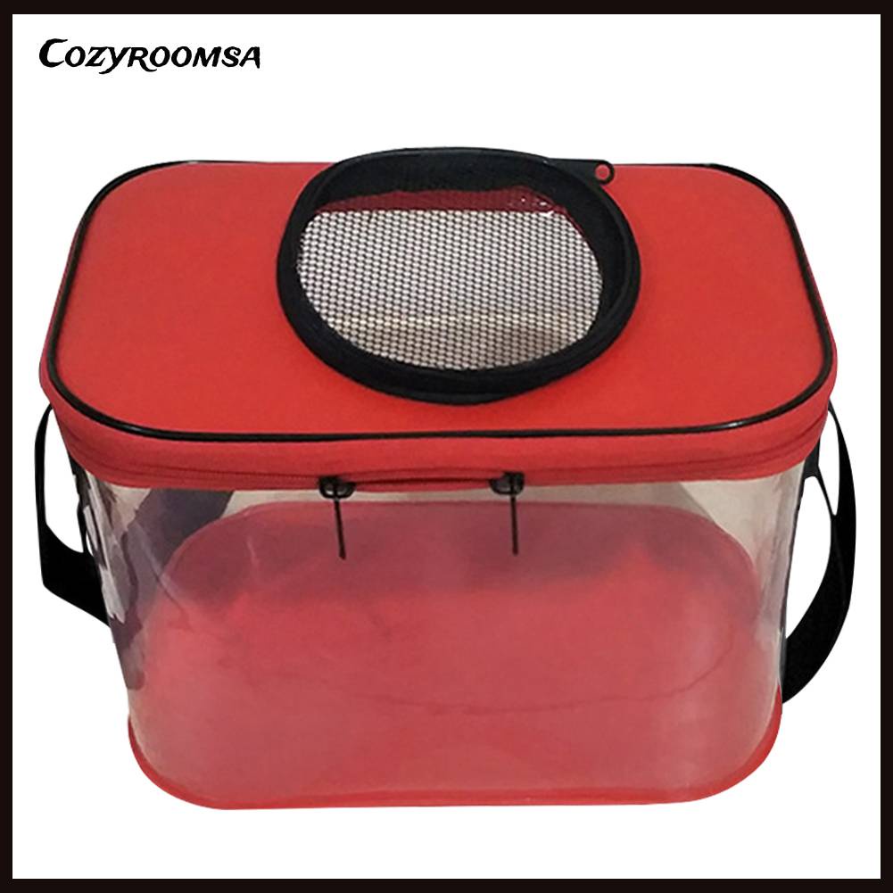 Xô Đựng Cá Bằng EVA Trong Suốt Thoáng Khí Có Thể Gấp Gọn Tiện Dụng