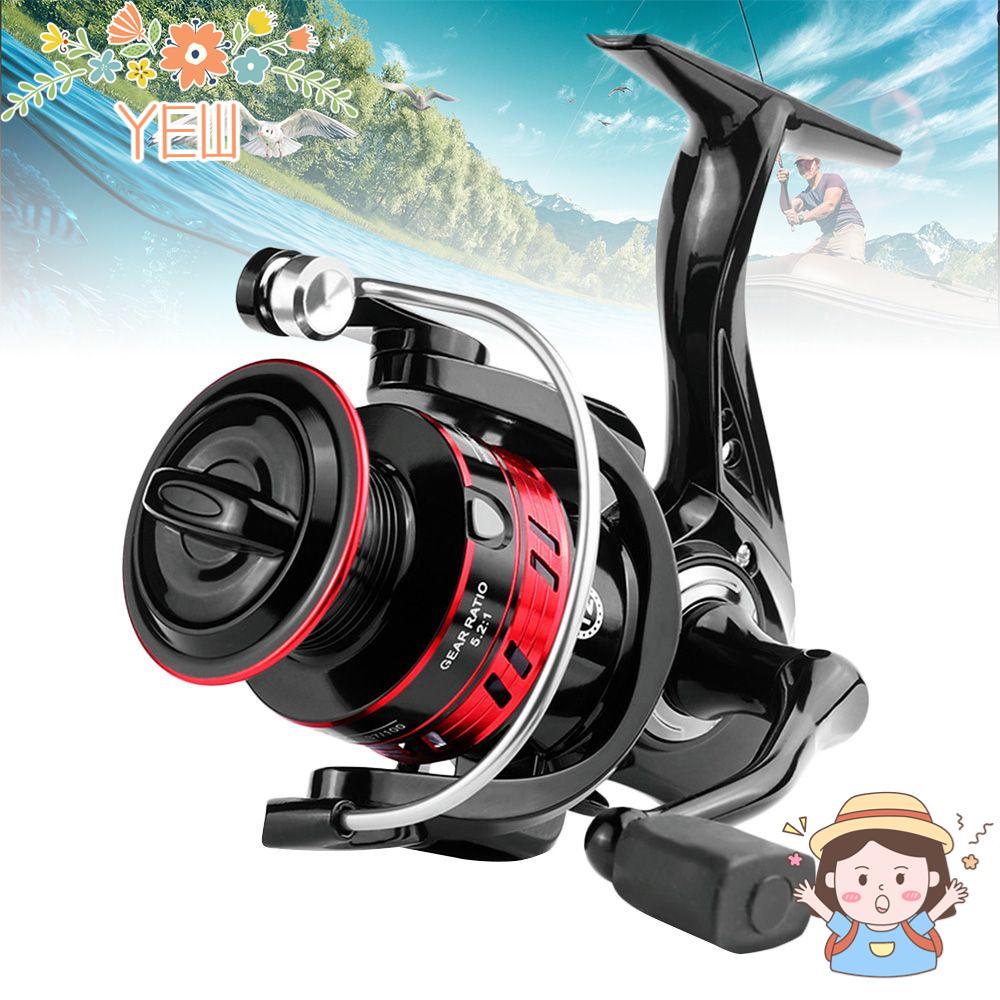 Máy Câu Cá Kim Loại HD1000 5000 Series Màu Đỏ Đen Chất Lượng Cao