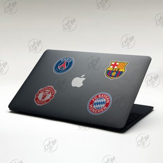 Combo 9/40 sticker logo CLB BÓNG ĐÁ nổi tiếng Manchester United Real Madrid Barcelona Chelsea Arsenal Liverpool FC