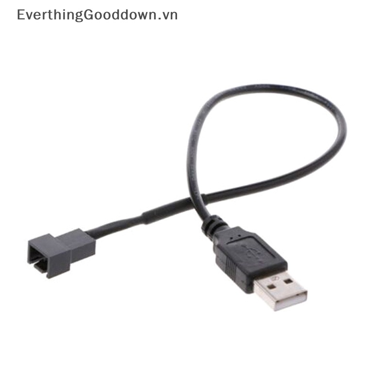 Everthinggooddown Cáp Kết Nối usb 2.0A male Sang 4-pin Cho Quạt Máy Tính 5v Vn