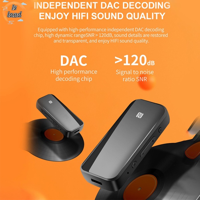 Thiết Bị Truyền Nhận Tín Hiệu Bluetooth 5.1 Không Dây 2 Trong 1 Sạc Type-c Cho Xe Hơi