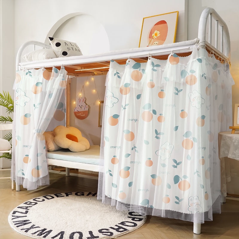 Rèm Che Giường Đơn / Giường Tầng Vải Gạc Hai Lớp Riêng Tư Cho Bé Gái