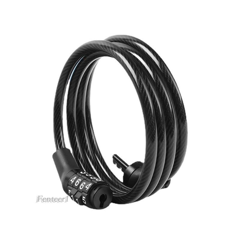Dây Cáp Khóa Xe Đạp 4 Chữ Số Fenteer1