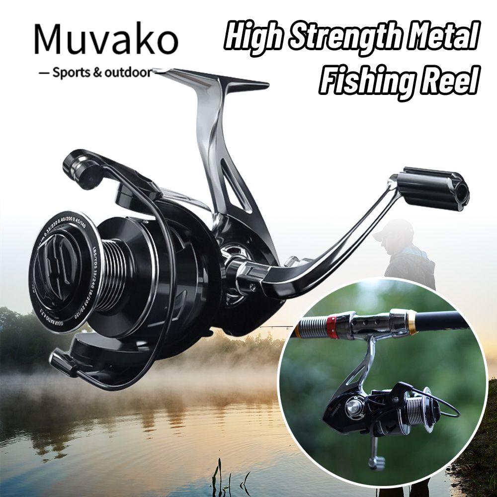 MUVAKO Guồng Quay Câu Cá Bằng Kim Loại Chất Lượng Cao