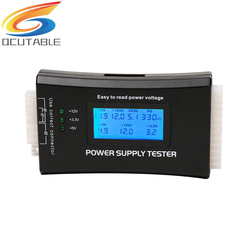 Dụng Cụ Kiểm Tra Nguồn Điện 20 / 24 Pin Với Màn Hình LCD Kỹ Thuật Số