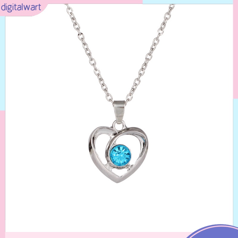 Vòng cổ Mặt Trái Tim Đính Đá Thời Trang Cho Nữ