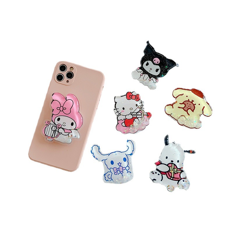 Giá Đỡ Điện Thoại Di Động Họa Tiết Hoạt Hình Lấp Lánh Xinh Xắn