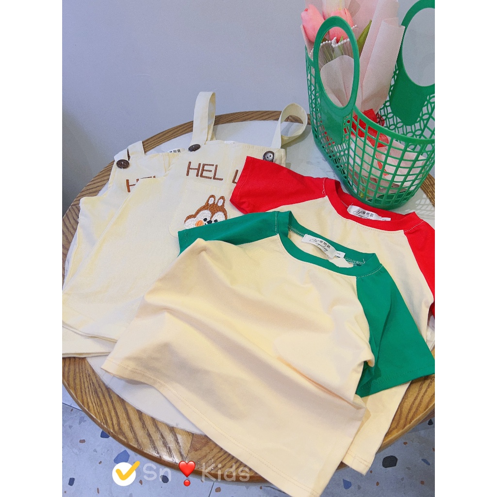 Set bộ yếm 2 chi tiết cho bé yêu