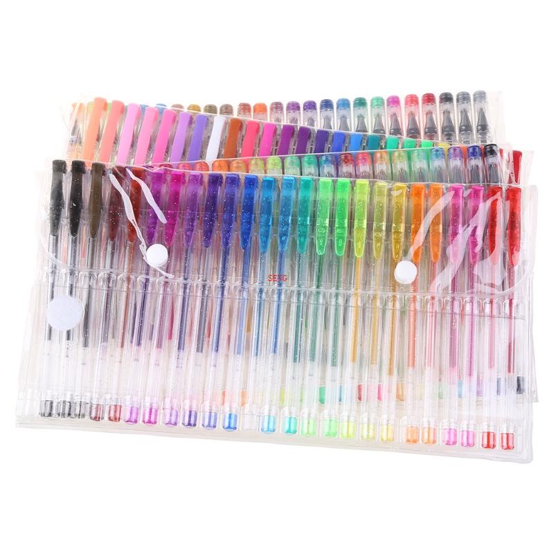 Set 100 Bút Mực Gel Nhiều Màu Sắc Dành Cho Trẻ Em Vẽ Tranh Nghệ Thuật
