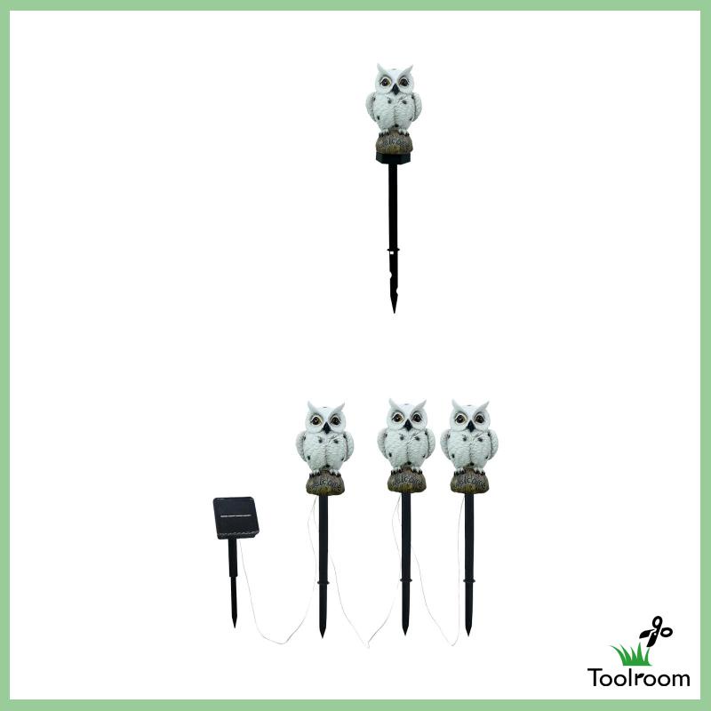 Đèn Ngủ Hình Chim Cú Sử Dụng Năng Lượng Mặt Trời Kèm Cọc Chặn